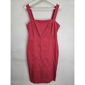 Banana Republic Pink Denim Jean Dress Womens 10 Sleeveless Shift Minimal